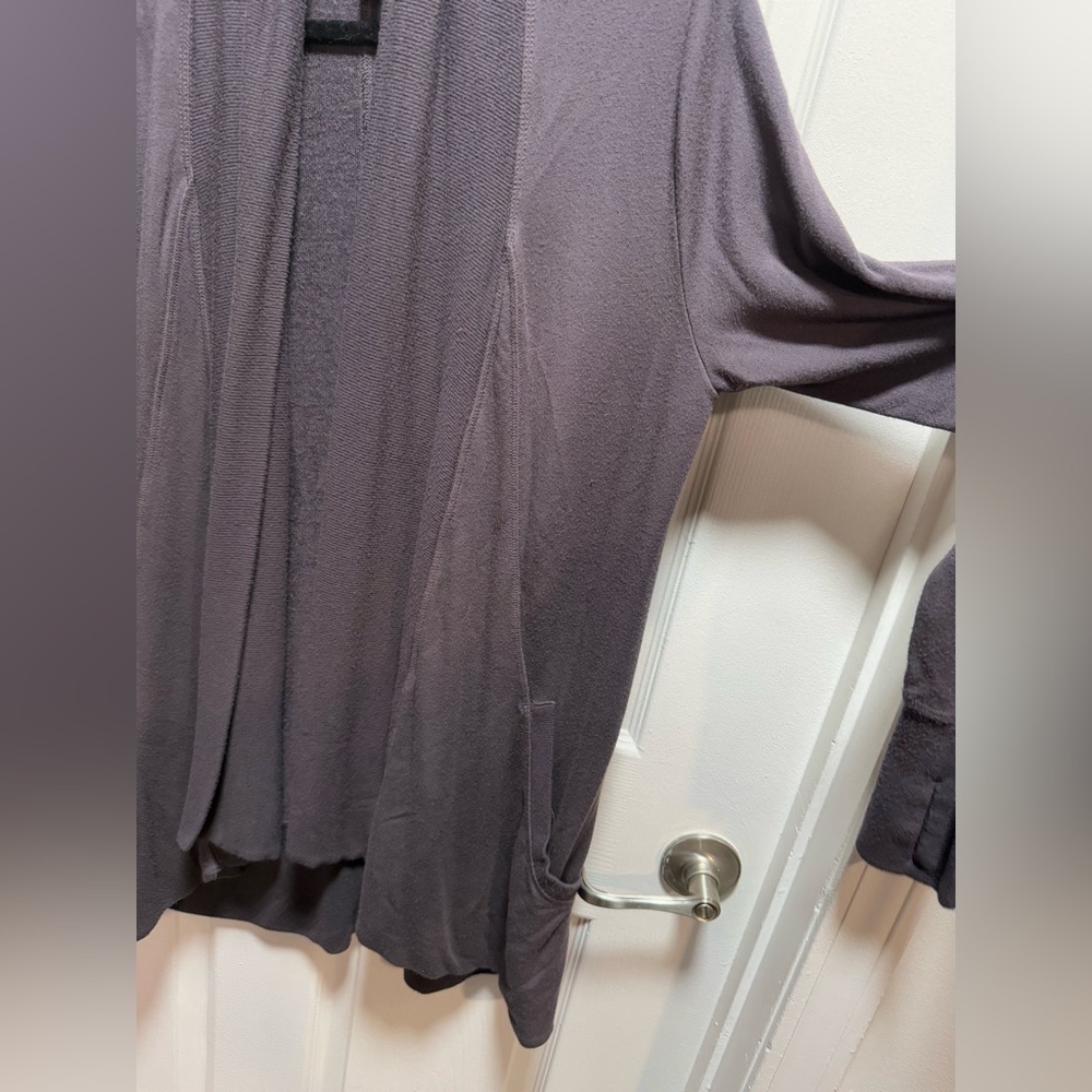 Athleta Women’s Grey Purple Cardigan size S - Picture 4 of 7